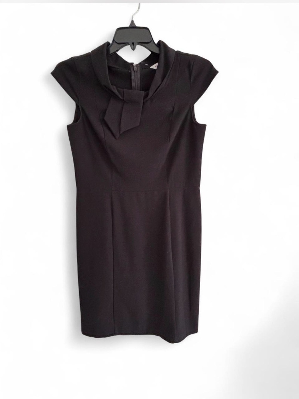 AA Studio sz 6 Classic Black Cap-Sleeve Dress LBD party wedding wedding cocktail